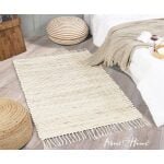 Jute and cotton Rug