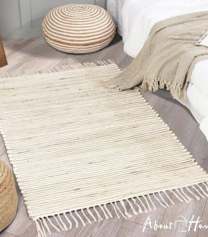 Jute and cotton Rug