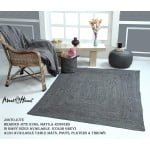 About Home JUTE Rug made of Natural jute fibers in GREY Color
