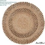 Hand Made Jute Place mat , 38cm 15"round (Natural Jute) - Image 2