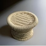 Bamboo Footstool: Handcrafted Rattan Pouffe for Stylish Living Rooms - Image 6