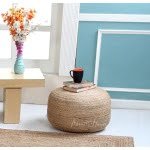 Jute Pouffe Ottoman: Versatile Seat/Footstool for Living Room or Bedroom - 50x50x35 cm - Image 2