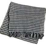 Houndstooth Pattern Cotton Throws - Image 2