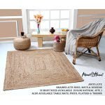 About Home Jute Rug made of Natural jute fibers