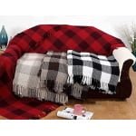 About Home Big Honeycomb Check 100% Cotton Throw Blanket, Settee Cover, Sofa Blanket Throw, 90x100 inches, 228x254 cm