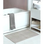 Herringbone Cotton rich bath mat 60 x 90 cm - Image 4