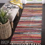 Colorful Multi Chindi Rag runner 60 x 200 cm ( 24"x78" )