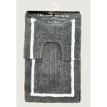 2 Piece Premium cotton bath mat set for Bath room and toilet - 45 x 75 cm and 40 x 45 cm - 100% Cotton Bathroom Mat and Pedestal Mat - Image 7