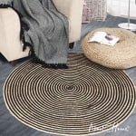 JUTE Cotton Boho CHAKRA AREA RUG ROUND - Image 2