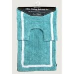2 Piece Premium cotton bath mat set for Bath room and toilet - 45 x 75 cm and 40 x 45 cm - 100% Cotton Bathroom Mat and Pedestal Mat - Image 5
