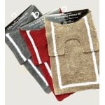2 Piece Premium cotton bath mat set for Bath room and toilet - 45 x 75 cm and 40 x 45 cm - 100% Cotton Bathroom Mat and Pedestal Mat - Image 2