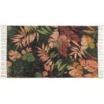 handwoven cotton rug, Boho Rug, Printed Decorative living room, bedroom rug. (AUTUMN LEAVES) - Image 6