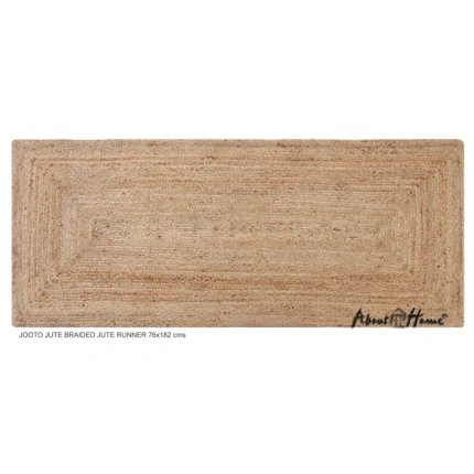 About Home Handmade natural, sustainable Jute Hallway Runner 76x182 cm (30"x72")