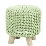 About Home Hand Knotted wooden stools (35cm x 35cm x 35 cm)/ (14"x14"x14") - Image 10