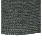 About Home 100% hand braided Round JUTE Rug made of Natural jute fibers (Grey) - Image 2