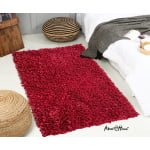 About Home Soft and Fluffy Paper Shaggy Rug Perfect for bed room and living room