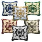 About Home Jacquard Paisley Design Cushions (45 x 45 cm)/ (18"x18")  for living room bedroom and Sofa