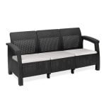 About Home Rattan Garden Sofa patio Furniture sets (5 Seater and 4 Seater) with Center Coffee Table - Patio/Outdoor Set combines comfort and functionality seamlessly - Image 5