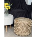 Jute Pouffe Footstool