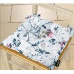 Chairpad with Flower Design - Waterproof, UV-Resistant, Perfect for Patio, Dining, or Living Room 40 x 40 Cm
