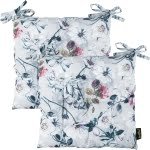 Chairpad with Flower Design - Waterproof, UV-Resistant, Perfect for Patio, Dining, or Living Room 40 x 40 Cm - Image 7